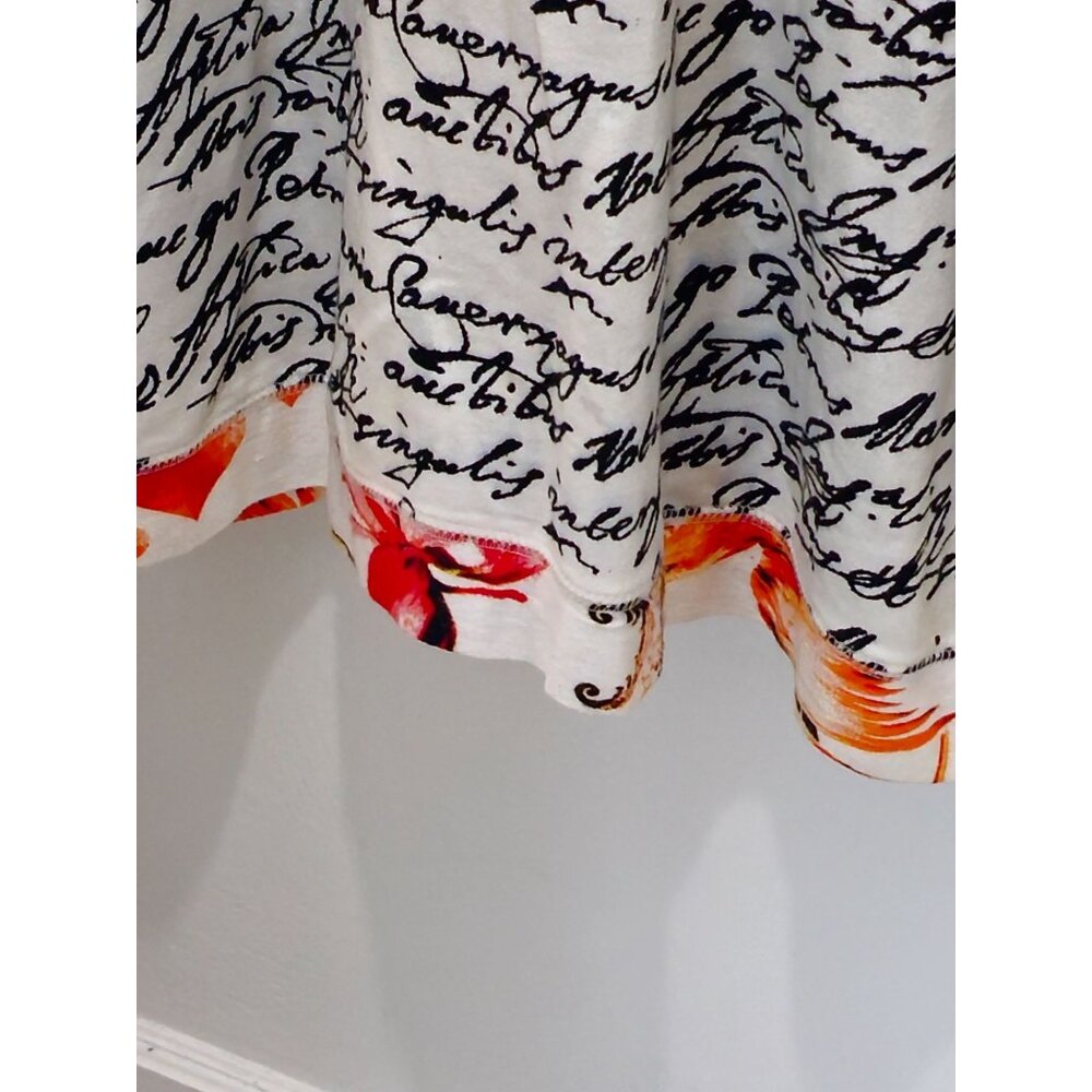 T/O Thomas & Olivia Women's 1XL Zip Up Jacket Handwriting Artsy Art2Wear Boho - Picture 10 of 15